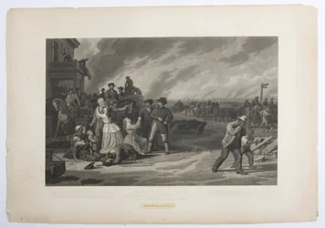 Druck der Evakuierung von Zivilisten aus ihren Häusern durch Bundestruppen gemäß Generalbefehl 11.